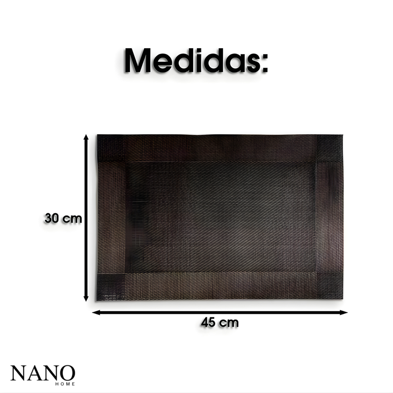 Kit Jogo Americano Metalizado