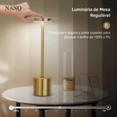 Luminária de Mesa Recarregável LED Moderna