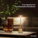 Luminária de Mesa Recarregável LED Moderna