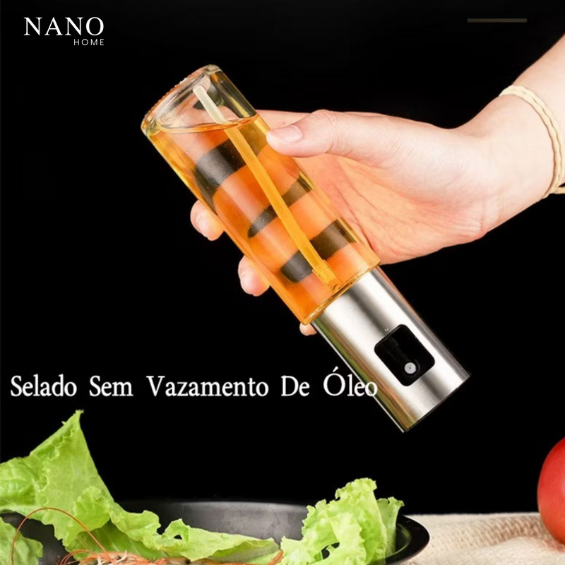 Kit 3 Sprays Borrifador de Vidro – Azeite, Vinagre e Essenciais de Cozinha