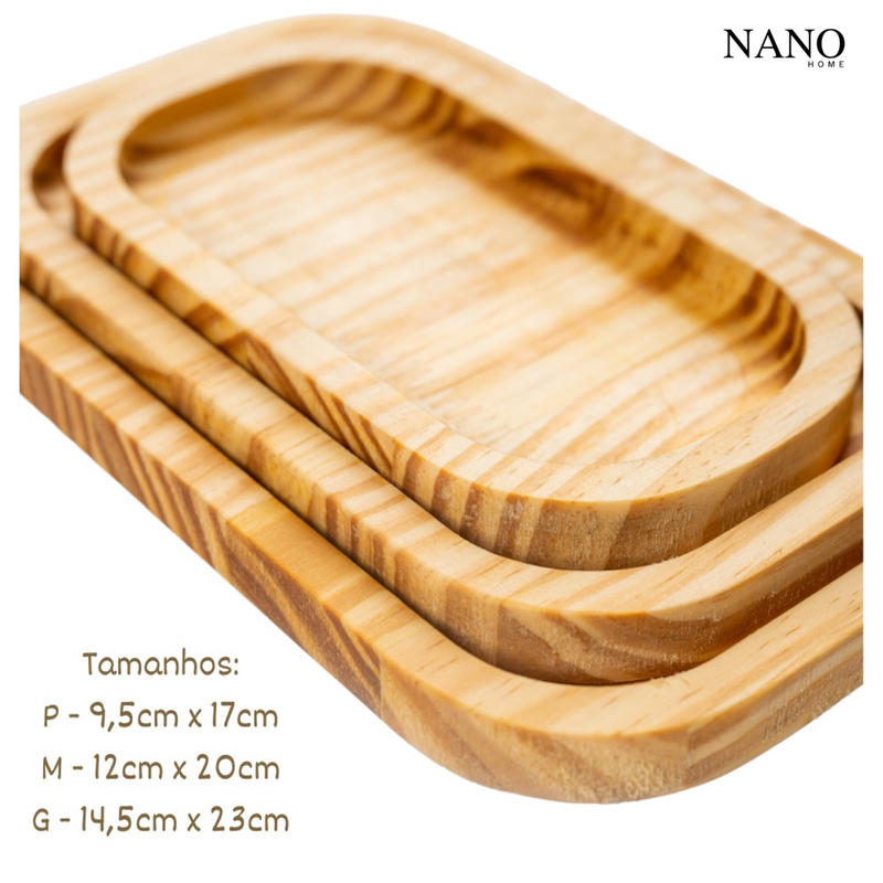 Kit Petisqueira de Madeira Luxo