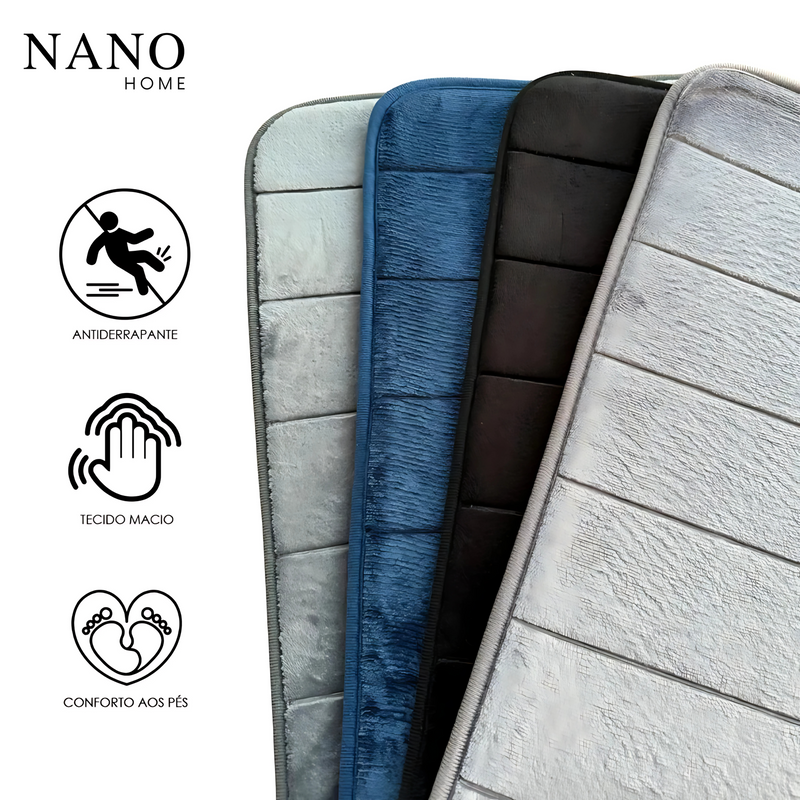 Tapete de Banheiro Soft Luxo – Conforto, Segurança e Secagem Rápida