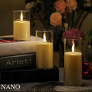 Trio de Velas com Castiçal LED