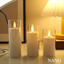 Trio de Velas com Castiçal LED