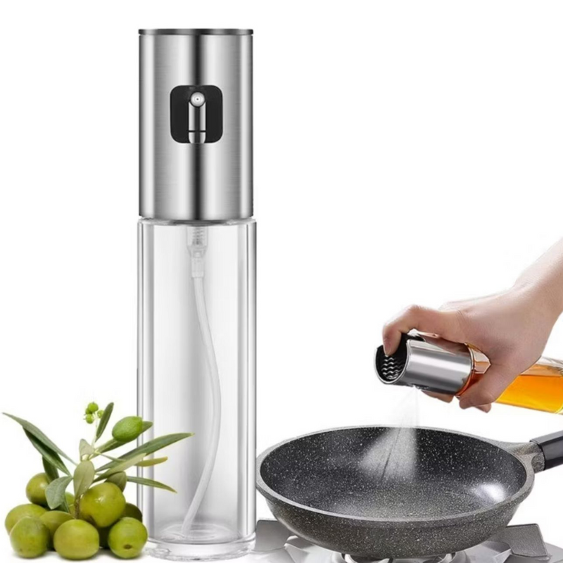 Kit 3 Sprays Borrifador de Vidro – Azeite, Vinagre e Essenciais de Cozinha