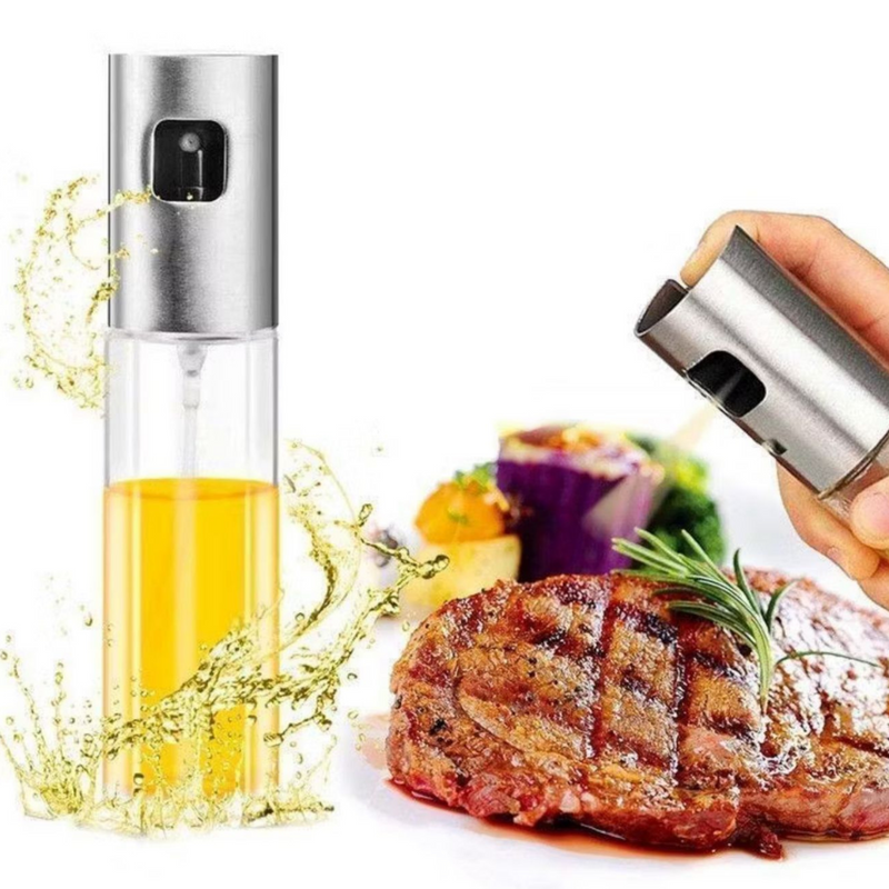 Kit 3 Sprays Borrifador de Vidro – Azeite, Vinagre e Essenciais de Cozinha