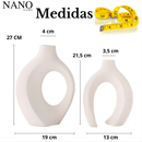 Dupla de Vasos Decorativos Mônaco em Cerâmica Artística