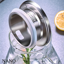 Jarra de Vidro Borossilicato 2,2L com Tampa de Inox