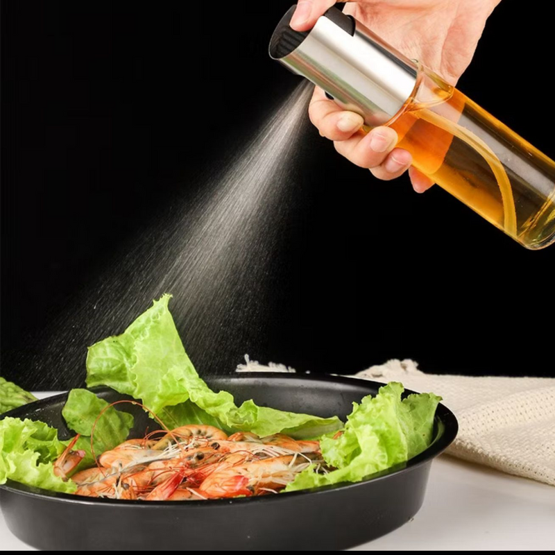 Kit 3 Sprays Borrifador de Vidro – Azeite, Vinagre e Essenciais de Cozinha