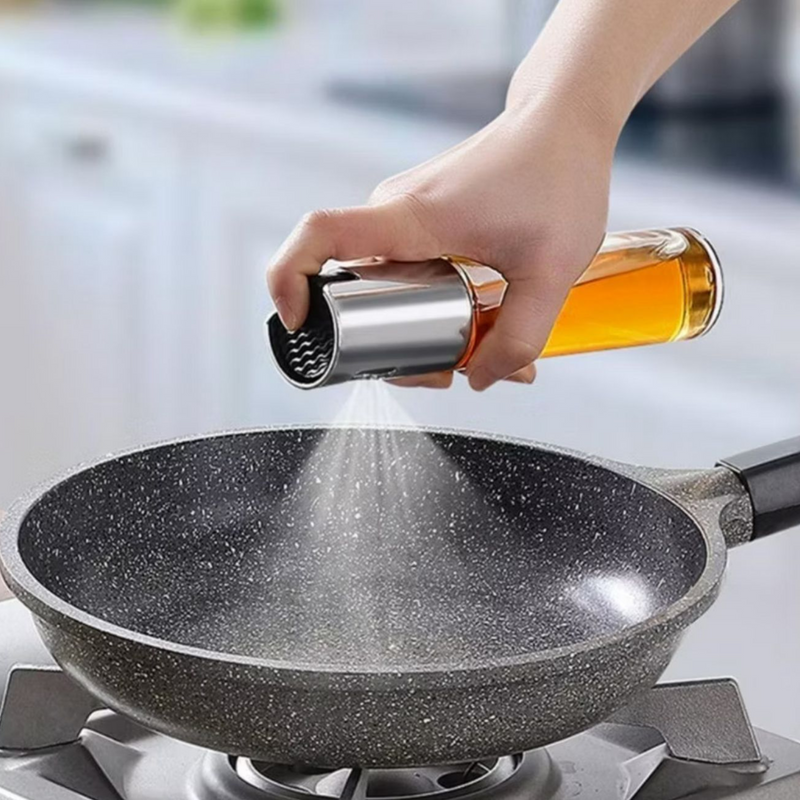 Kit 3 Sprays Borrifador de Vidro – Azeite, Vinagre e Essenciais de Cozinha