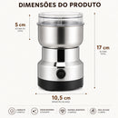 Moedor Elétrico em Inox Aroma Prime - Moa café, grãos e sementes em segundos