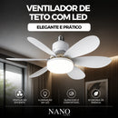 Ventilador de Teto Com Iluminação Led e Controle Remoto Smart - OFERTA ESPECIAL