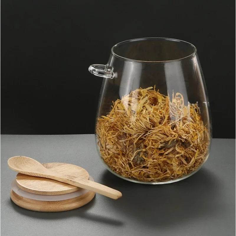 Kit com 2 Potes de Vidro Oval 500ml - Nano Home