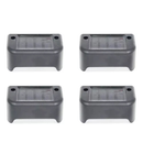 Kit 4 Balizador de Escada Energia Solar Luminaria LED Sobrepor Externo Preto