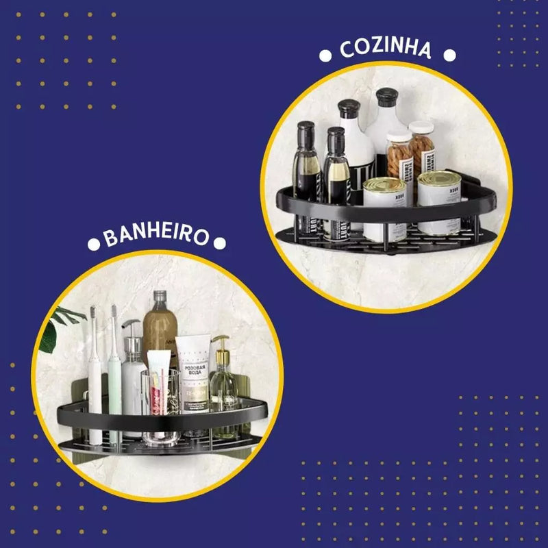 Suporte De Banheiro Organizador - Porta Shampoo E Sabonete