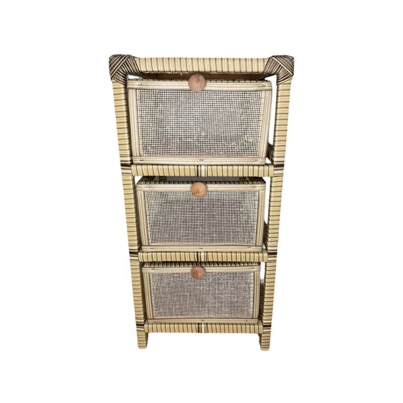 Gaveteiro Organizador Fibra Sintética Tela 3 Gavetas