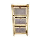 Gaveteiro Organizador Fibra Sintética Tela 3 Gavetas