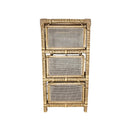 Gaveteiro Organizador Fibra Sintética Tela 3 Gavetas