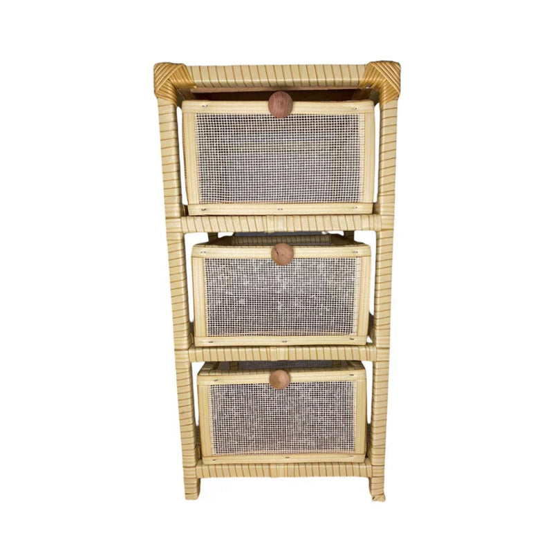 Gaveteiro Organizador Fibra Sintética Tela 3 Gavetas