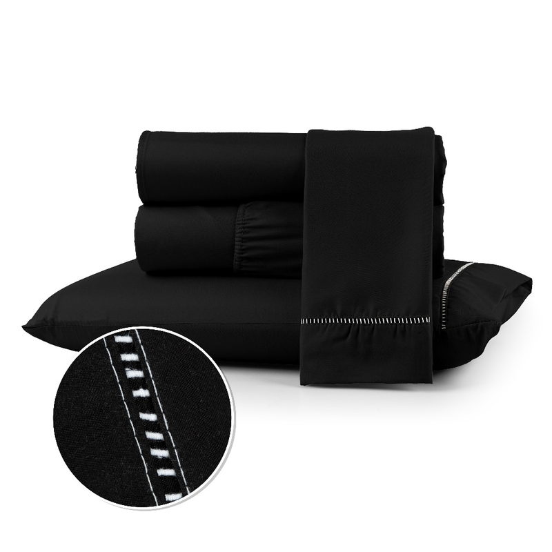 Jogo de Lençol com Ponto Palito – 400 Fios Micropercal