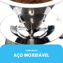 Filtro Coador Inox Reutilizável - 103 Premium | Dispensa Papel | Café Mais Forte e Sustentável - BC