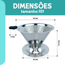 Filtro Coador de Café em Inox Premium