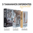 Kit com 3 Caixas Decorativas e Porta-Objetos