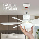 Ventilador de Teto Com Iluminação Led e Controle Remoto Smart - OFERTA ESPECIAL