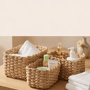Conjunto de 3 Cestos em Bambu e Rattan