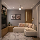 Ventilador de Teto Com Luz 120W Led 3 Tipos de Luz + Controle Remoto Ventilador C/ 6 Hélices Bivolt Quarto Sala