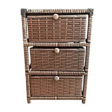 Gaveteiro Organizador Fibra Sintética Tela 3 Gavetas