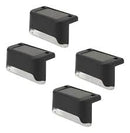 Kit com 4 Balizadores de Escada LED Solar   Preto