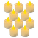 Kit 10 Peças Vela Led Eletrônica Amarela Decorativa