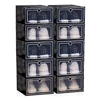 Kit com 10 Organizadores de Sapatos com Regulagem de Altura