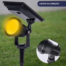 Luminária Espeto Solar LED 10W para Jardim