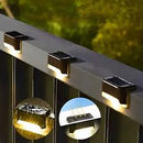 Kit com 4 Balizadores de Escada LED Solar   Preto