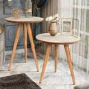 Kit com 2 Mesas Laterais Redondas - Canto de Sofá