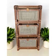 Gaveteiro Organizador Fibra Sintética Tela 3 Gavetas