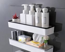 Organizadora Multifuncional com Prateleiras Para Banheiro
