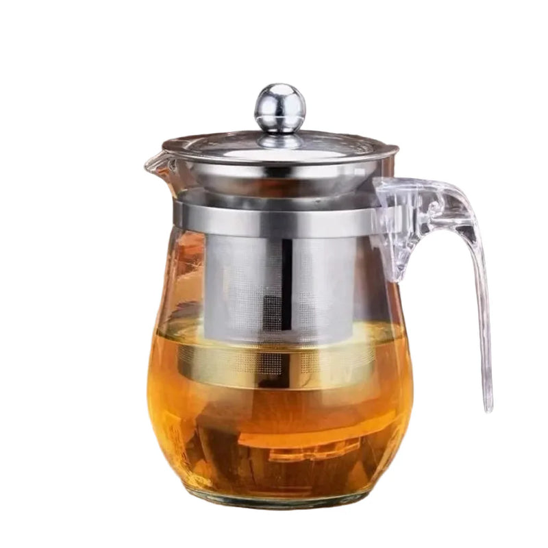 Chaleira de Vidro com Infusor em Inox