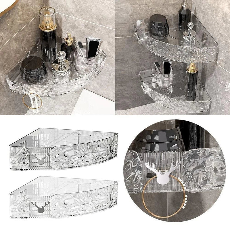 KIT 2 Suporte De Shampoo Prateleiras De Banheiro Sem Furo