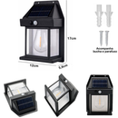 Luminaria Solar Com Movimento Sensor Luz De Parede Lâmpada LED, Luz Solar Impermeável, Energia Solar